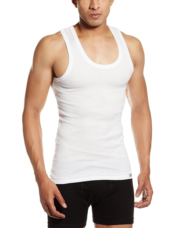 ONN Premium Wear Men's Cotton Vest NR-323 WHITE PACK OF 3 - DEEPMALA HOSIERY