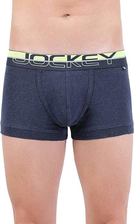 Jockey FP03 Men's Super Combed Cotton Rib Solid Trunk with Ultrasoft Waistband (Pack of 2)