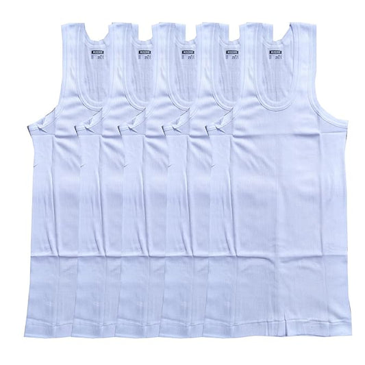 Macho Derby White Men's Lining Vest (Pack of 5) - DEEPMALA HOSIERY