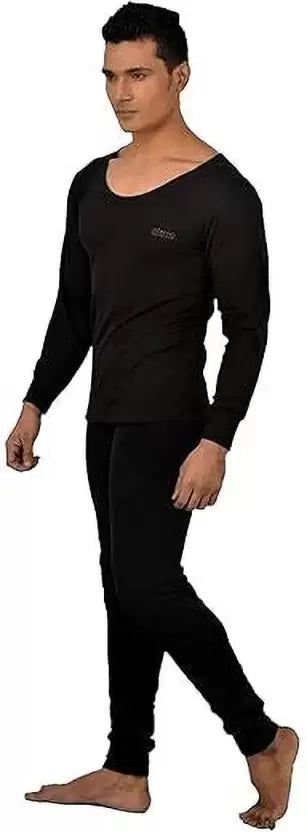 LUX COZI GARAM BLACK THERMAL SET FOR MEN'S