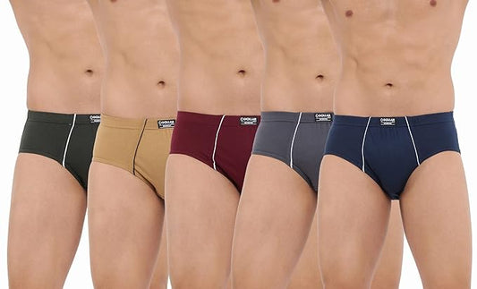 DOLLAR BIGBOSS Men's Cotton Blend Midas Brief I/E Regular Pack Of 5