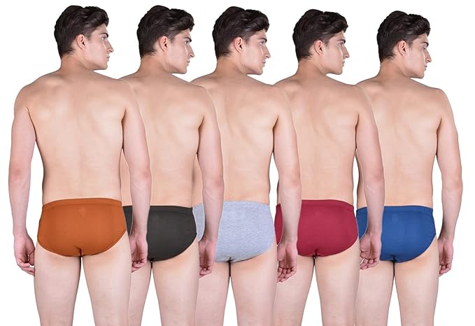 DOLLAR BIGBOSS Men's Cotton Blend Midas Brief I/E Regular Pack Of 5