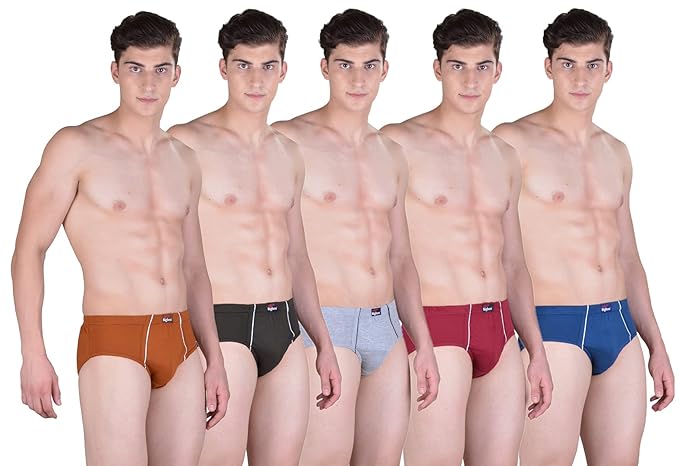 DOLLAR BIGBOSS Men's Cotton Blend Midas Brief I/E Regular Pack Of 5