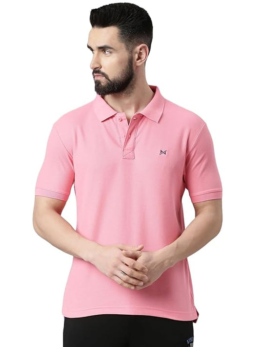 Force NXT Super Combed Cotton Men's Collared Polo Solid T-Shirt