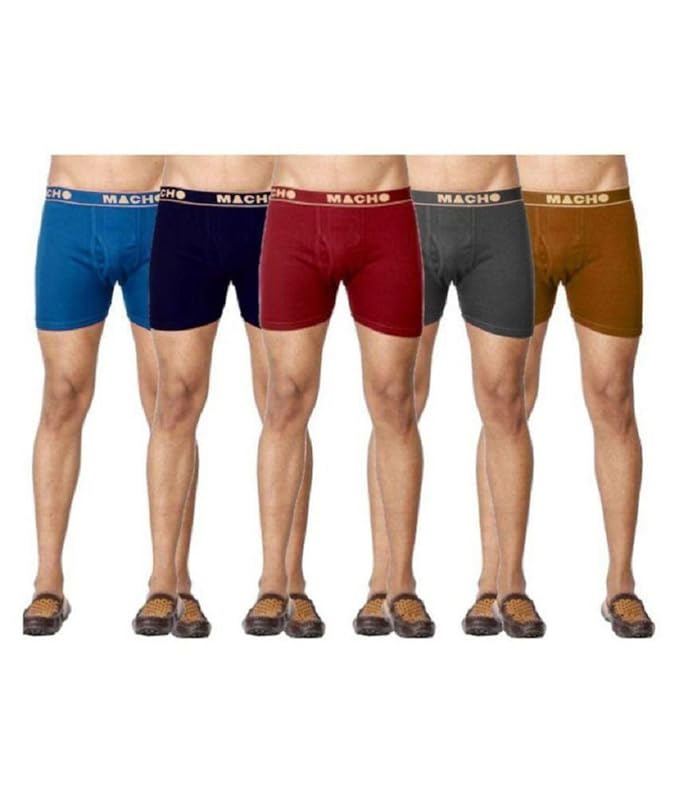 Macho Original Men's Underwear - Pack of 5 Pcs - Assorted Colour