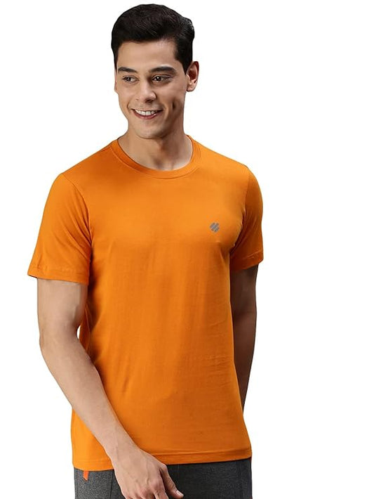 ONN Men's Half Sleeves Round Neck 100% Cotton T-Shirt