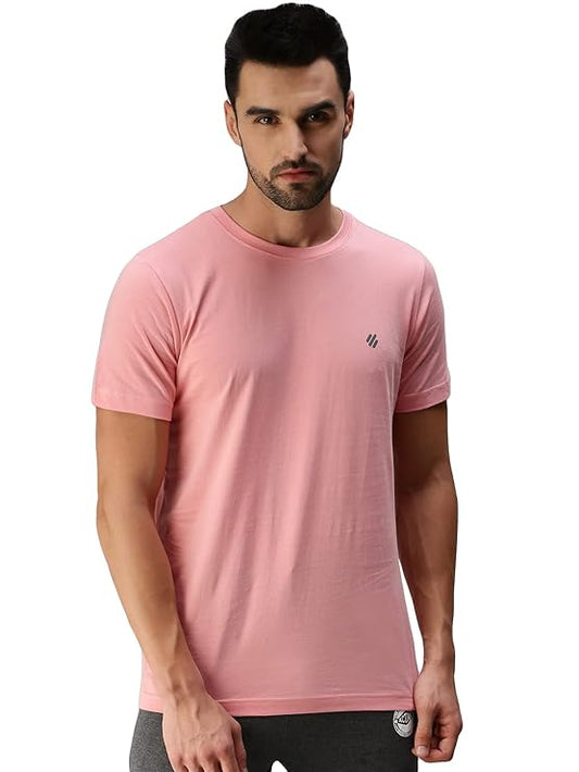 ONN Men's Half Sleeves Round Neck 100% Cotton T-Shirt