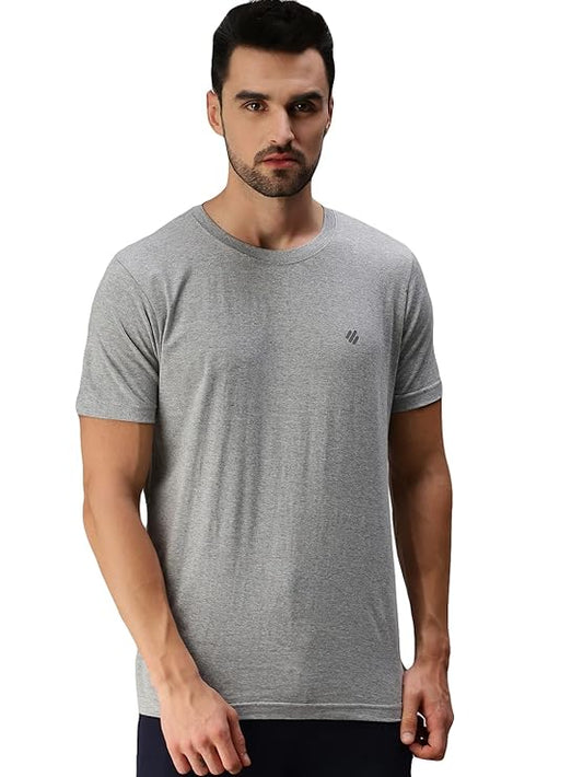 ONN Men's Half Sleeves Round Neck 100% Cotton T-Shirt