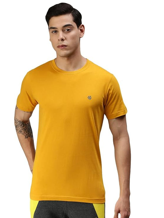 ONN Men's Half Sleeves Round Neck 100% Cotton T-Shirt