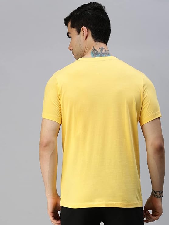 ONN Men's Half Sleeves Round Neck 100% Cotton T-Shirt