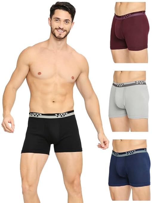 VIP Ultra Super Combed Cotton Trunks for Men  (Pack of 4)